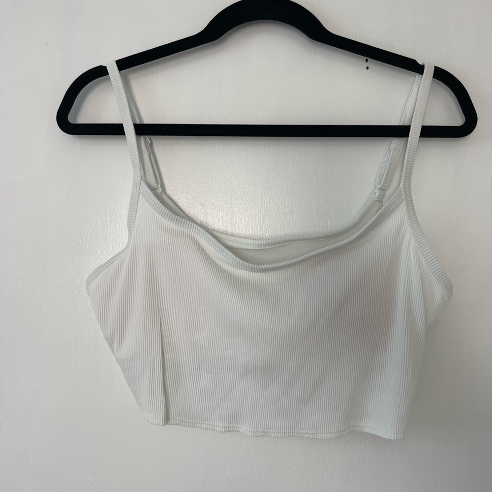 Aerie White Bathing suit Top